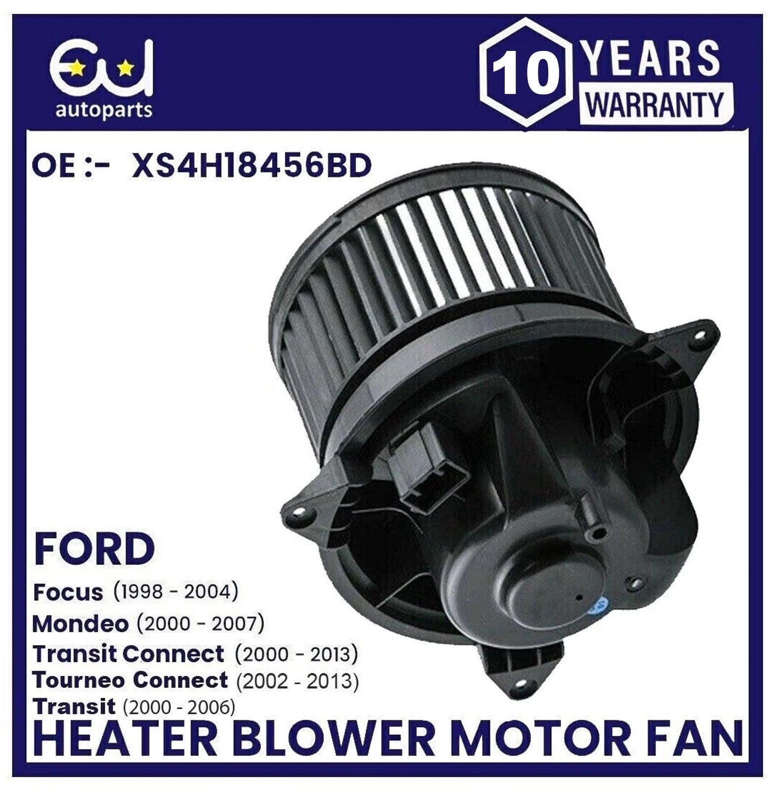 HEATER BLOWER MOTOR FAN FOR FORD FOCUS MK1 99-05 MONDEO MK3 TRANSIT CONNECT