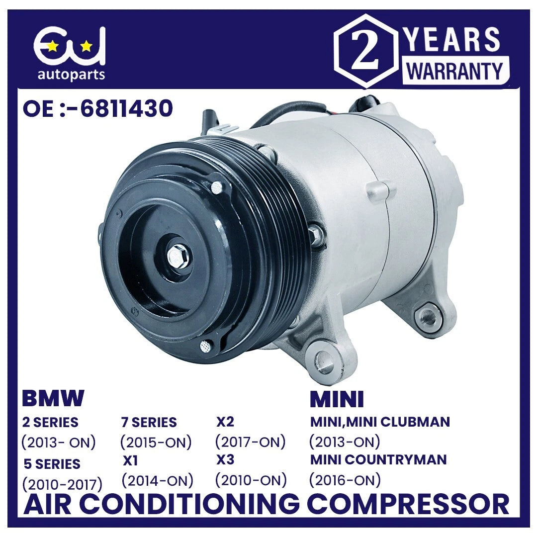 AIR CON AC COMPRESSOR FOR BMW 1 2 5 SERIES F10 F11 F25 F26 MINI F54 F55 F57 F60
