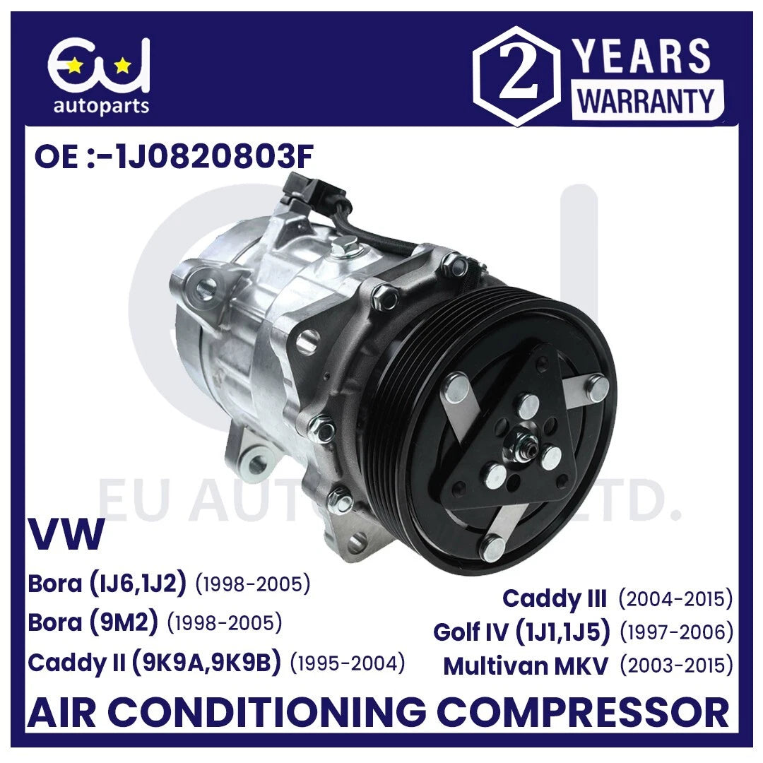 AIR CON AC COMPRESSOR PUMP FOR AUDI A3 SKODA OCTAVIA SEAT LEON 1J0820803B