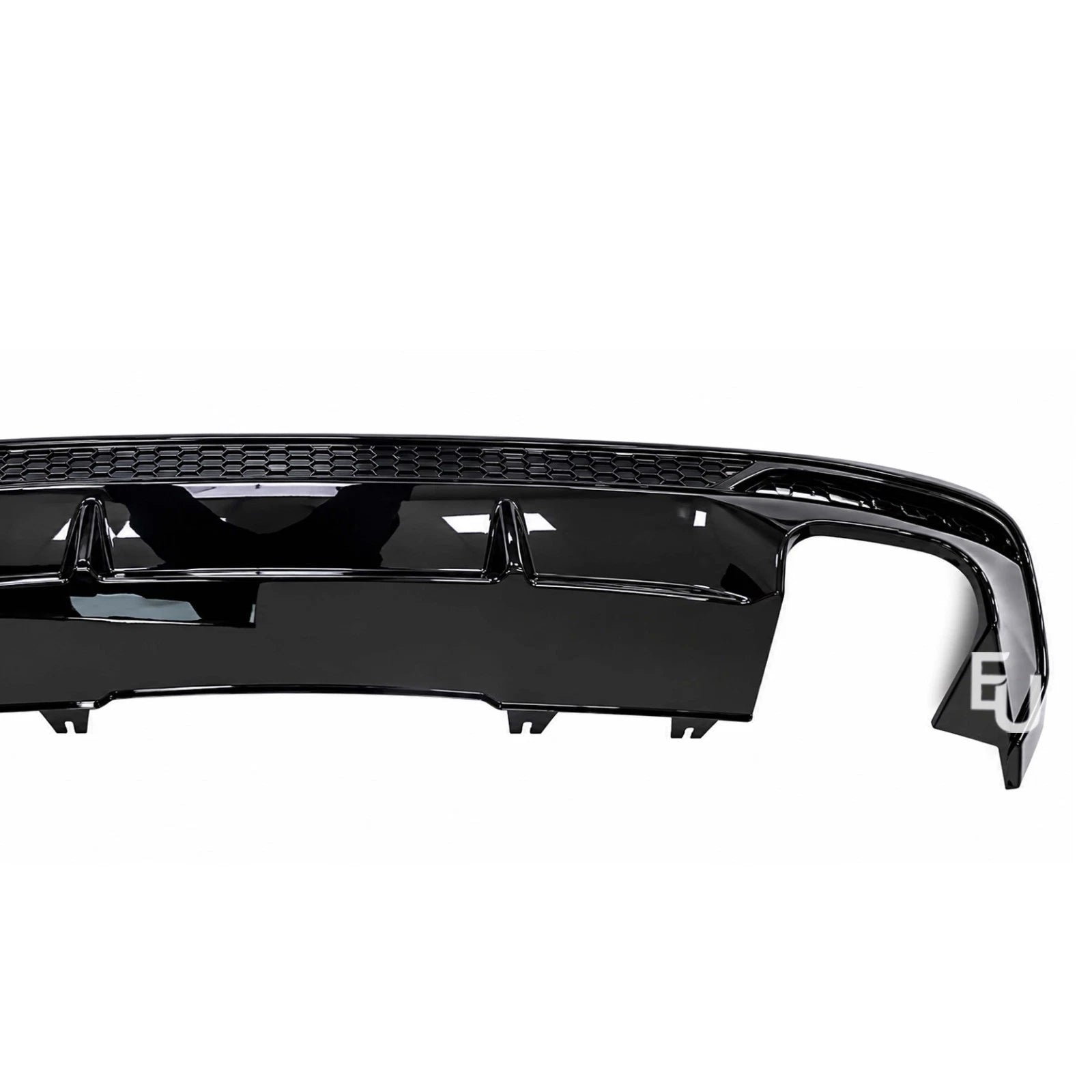 FOR AUDI A4 S4 B9.5 8W S-LINE FACELIFT LCI REAR BUMPER DIFFUSER BLACK 2020-2025