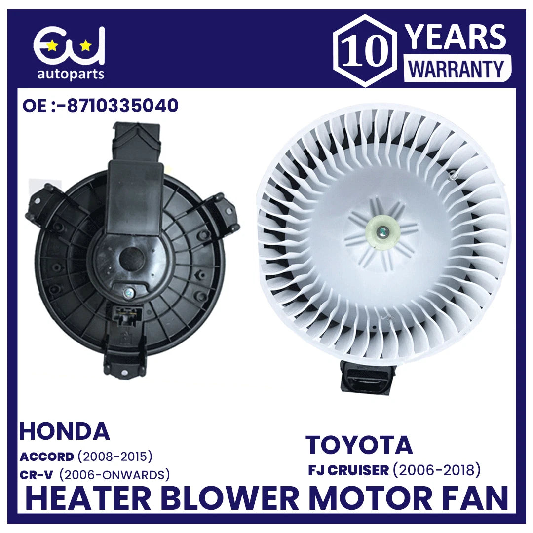 HEATER BLOWER MOTOR FAN FOR HONDA CR-V ACCORD JEEP COMPASS TOYOTA FJ CRUISER
