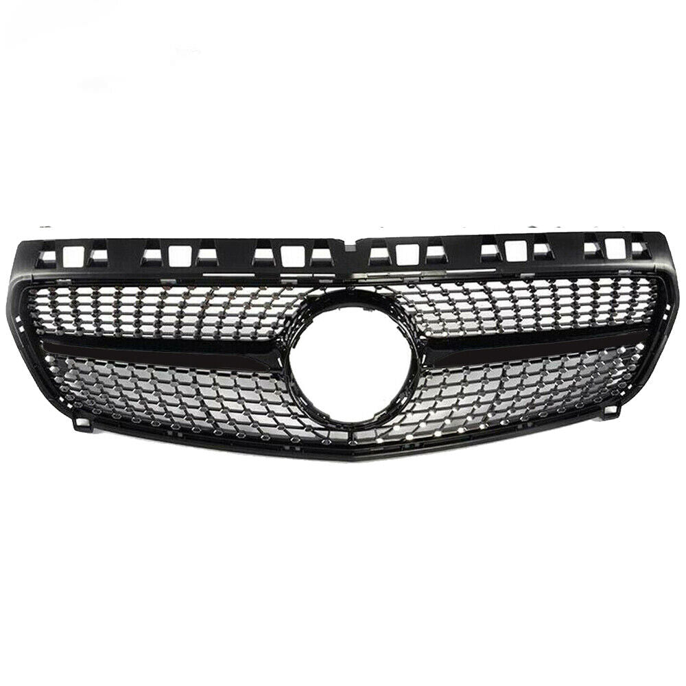 FOR MERCEDES A CLASS W176 FRONT BUMPER GRILLE GRILL DIAMOND BLACK PRE FACELIFT