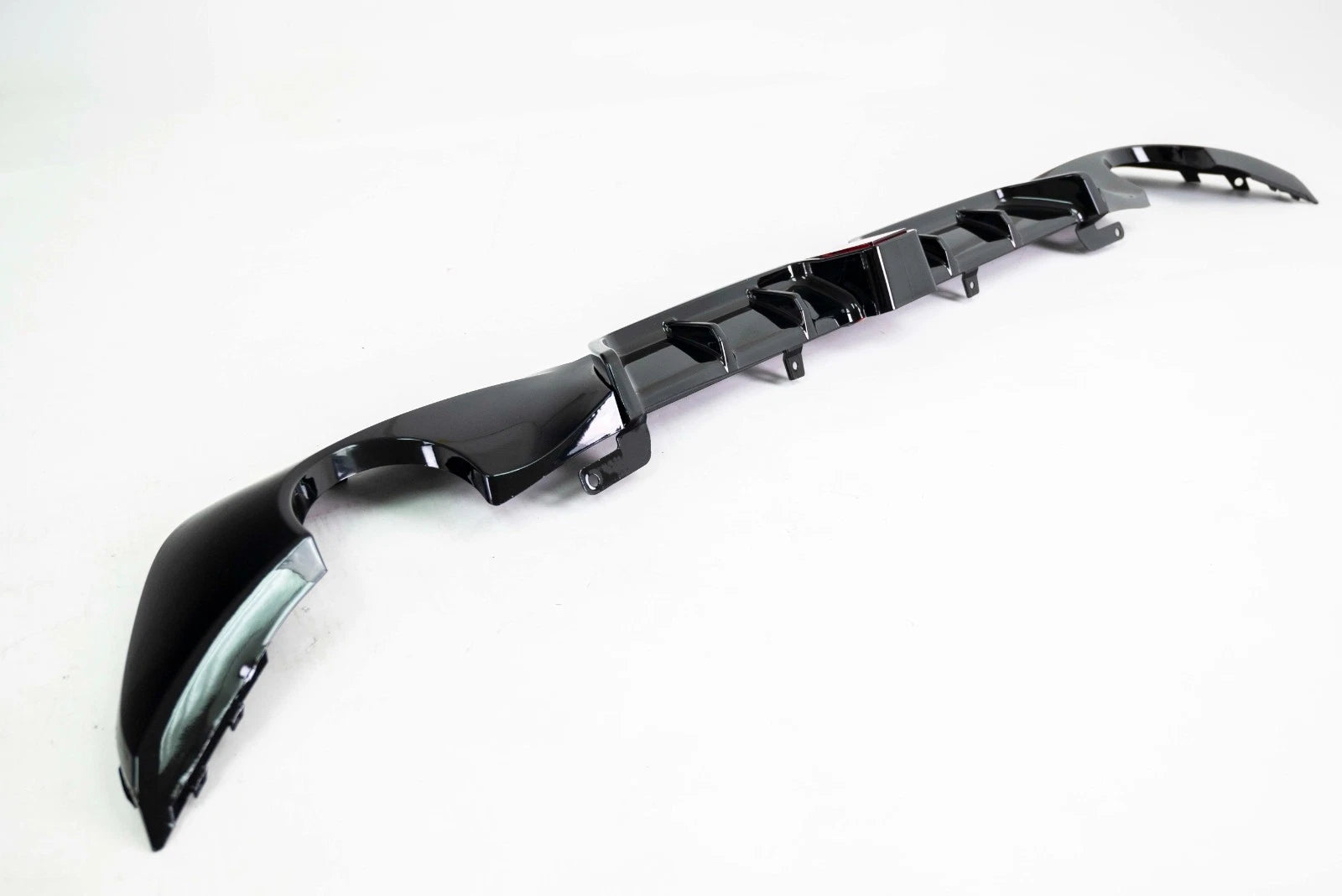M SPORT GLOSS BLACK REAR DIFFUSER FOR BMW 3 SERIES G20 G21 WITH LIGHT 2018-2021