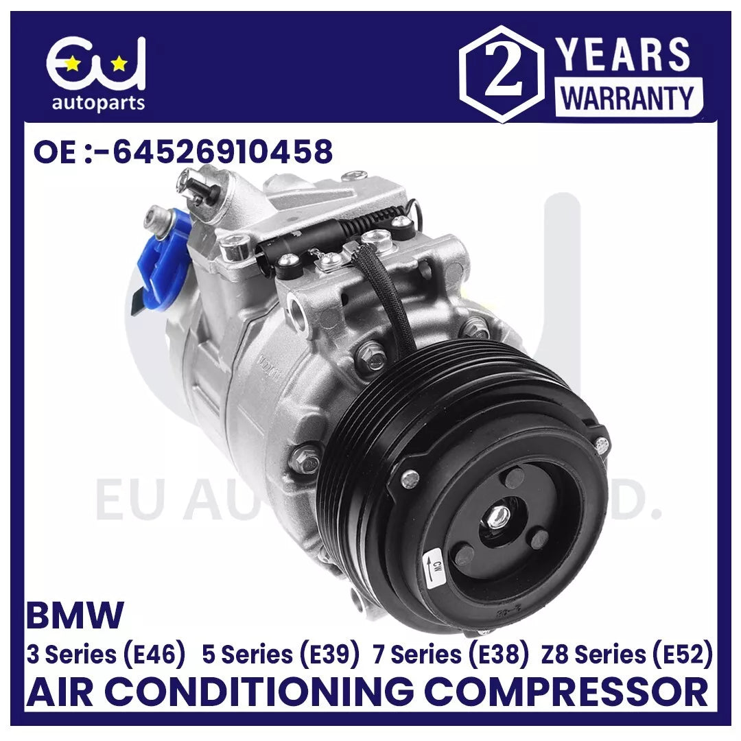 AIR CONDITIONING COMPRESSOR FOR BMW E38 E39 E46 E52 320I 323I 520I 523I M3 M5 Z8