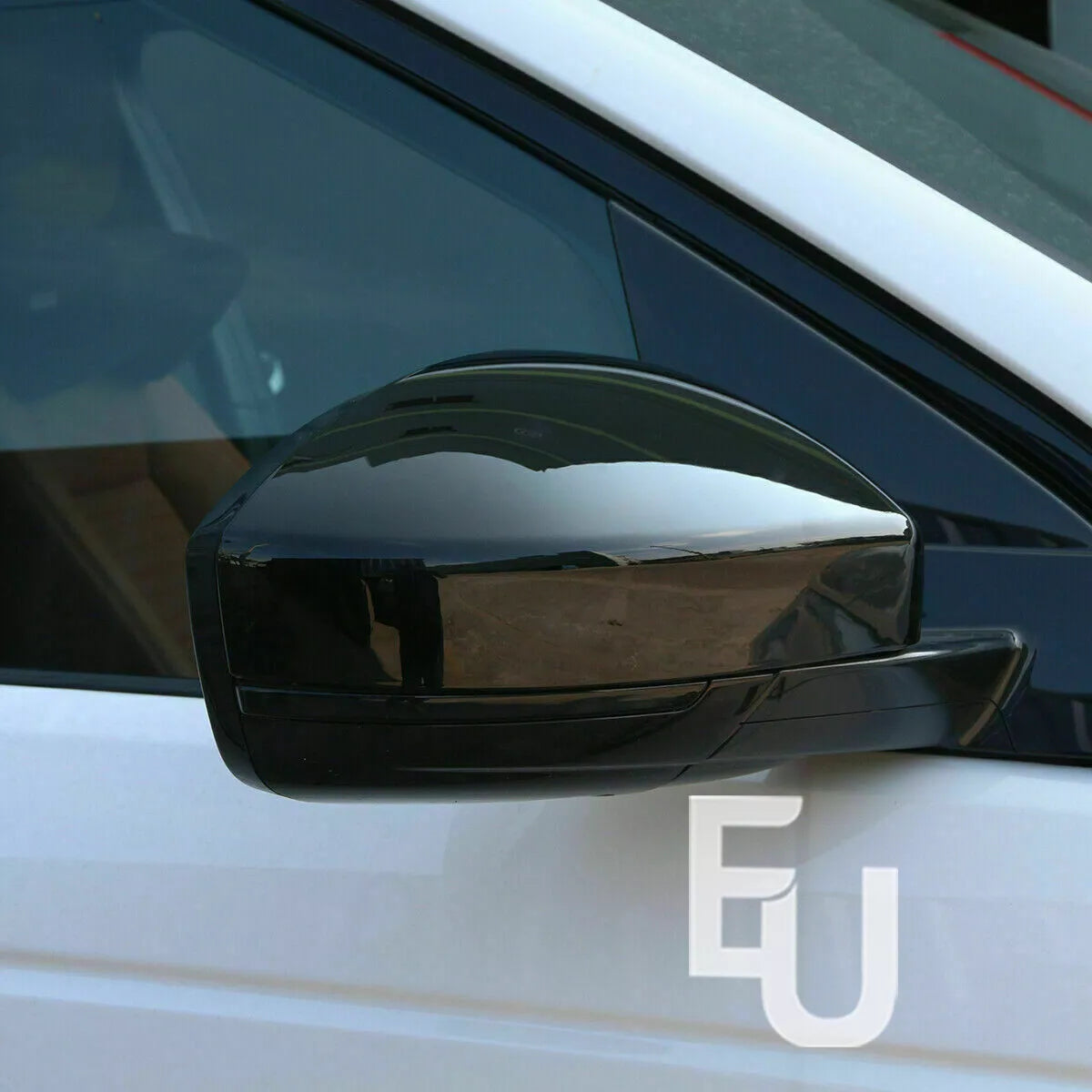 FOR RANGE ROVER EVOQUE DISCOVERY SPORT VELAR WING MIRROR COVER CAP GLOSS BLACK