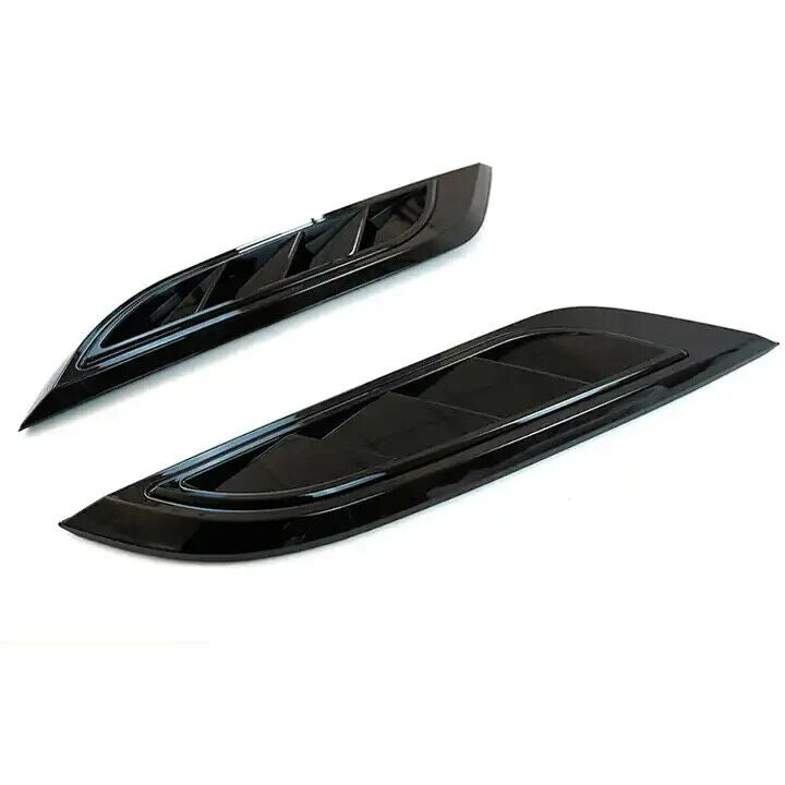 GLOSS BLACK BONNET SIDE VENT TRIM KIT FOR LAND ROVER DEFENDER L663 90 110 2020+