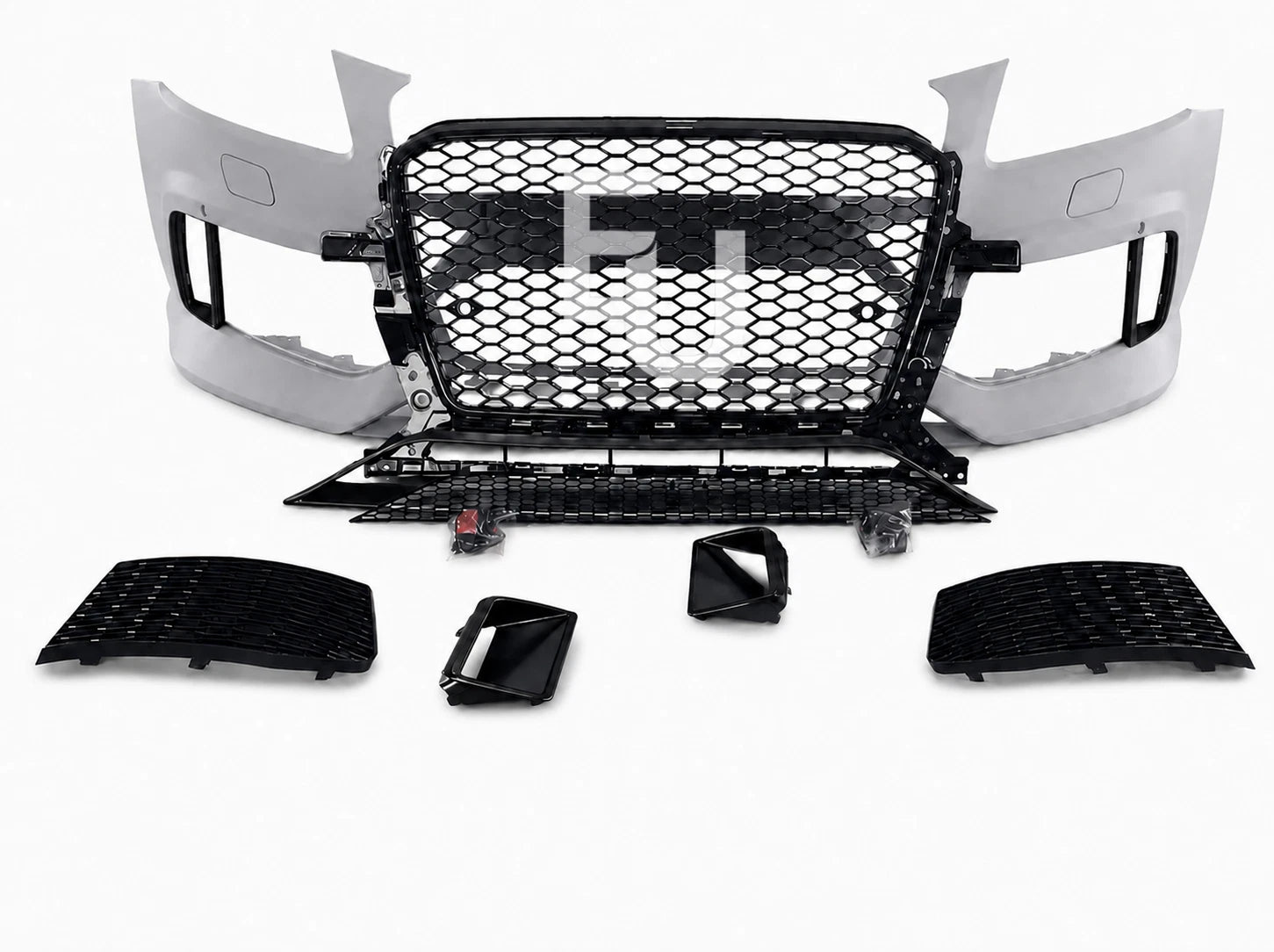 RSQ5 LOOK CONVERSION FRONT BUMPER BODY KIT FOR AUDI Q5 SQ5 8R 12-16 LCI W/GRILLE