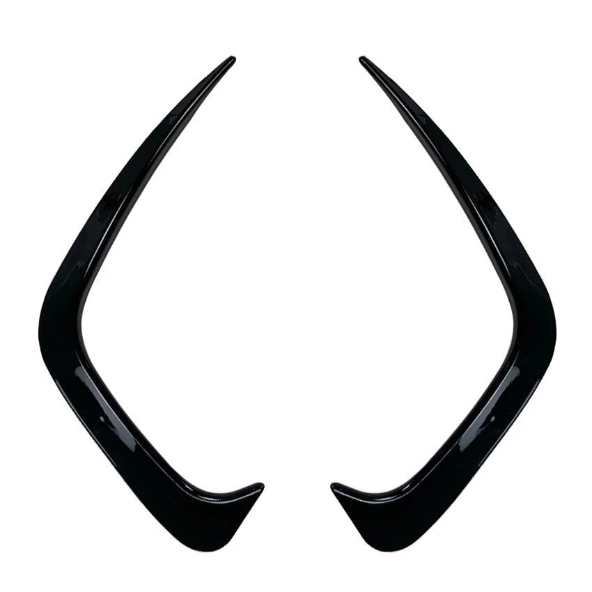 FOR BMW 3 SERIES G20 G21 REAR SIDE CANARD BUMPER DIFFUSER SPLITTER GLOSS BLACK
