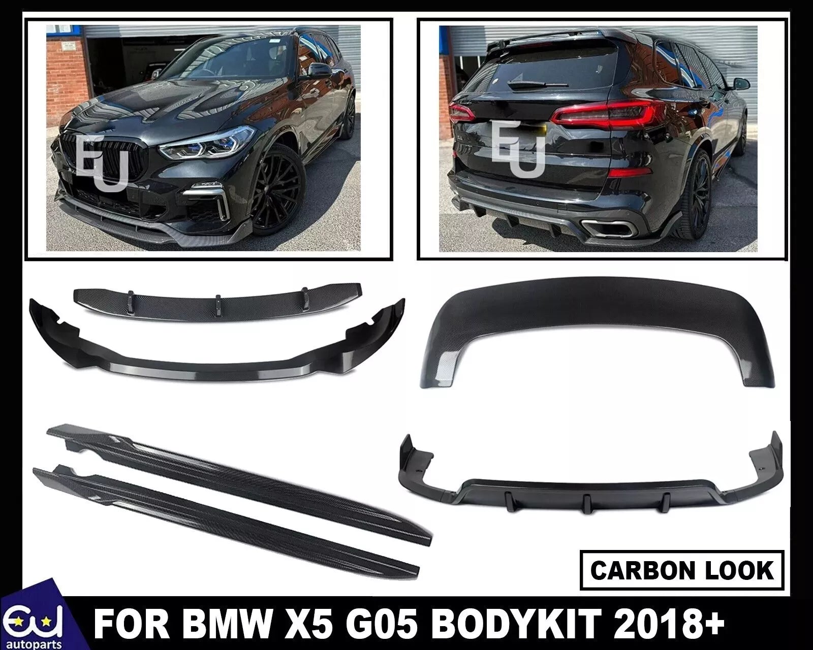 FOR BMW X5 G05 AERO BODYKIT BODY KIT FRONT SPLITTER LIP REAR DIFFUSER SIDE SKIRT