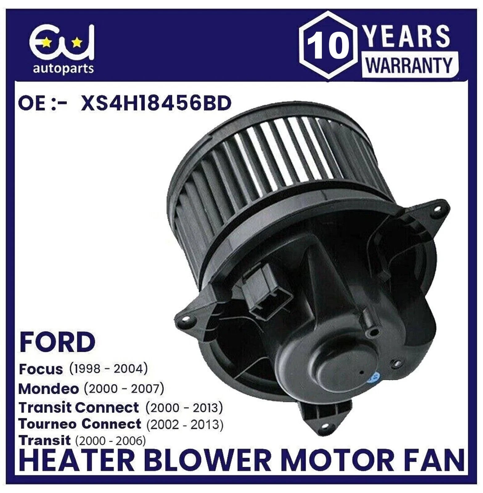 HEATER BLOWER MOTOR FAN FOR FORD FOCUS MK1 99-05 MONDEO MK3 TRANSIT CONNECT