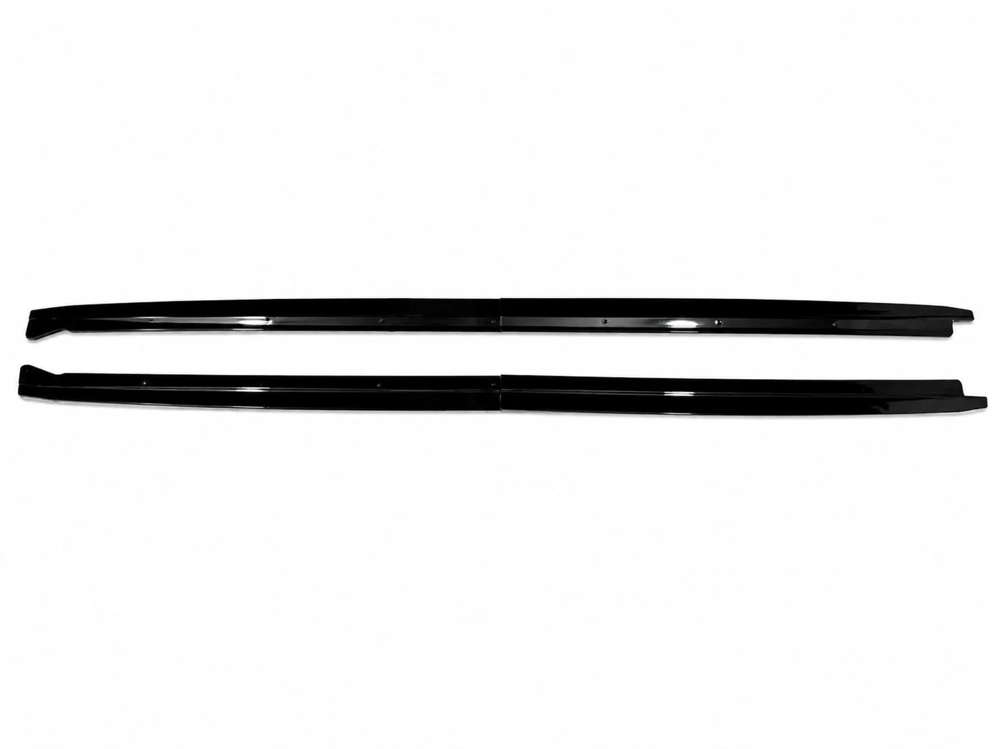FOR BMW X5M F85 F15 X6M F86 F16 GLOSS BLACK SIDE SKIRT EXTENSION BLADE LIP 14-18