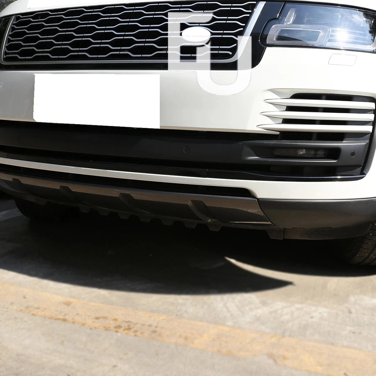 FOR RANGE ROVER VOGUE L405 AUTOBIOGRAPHY FRONT BUMPER TRIM 3 PIECE BLACK 18-21