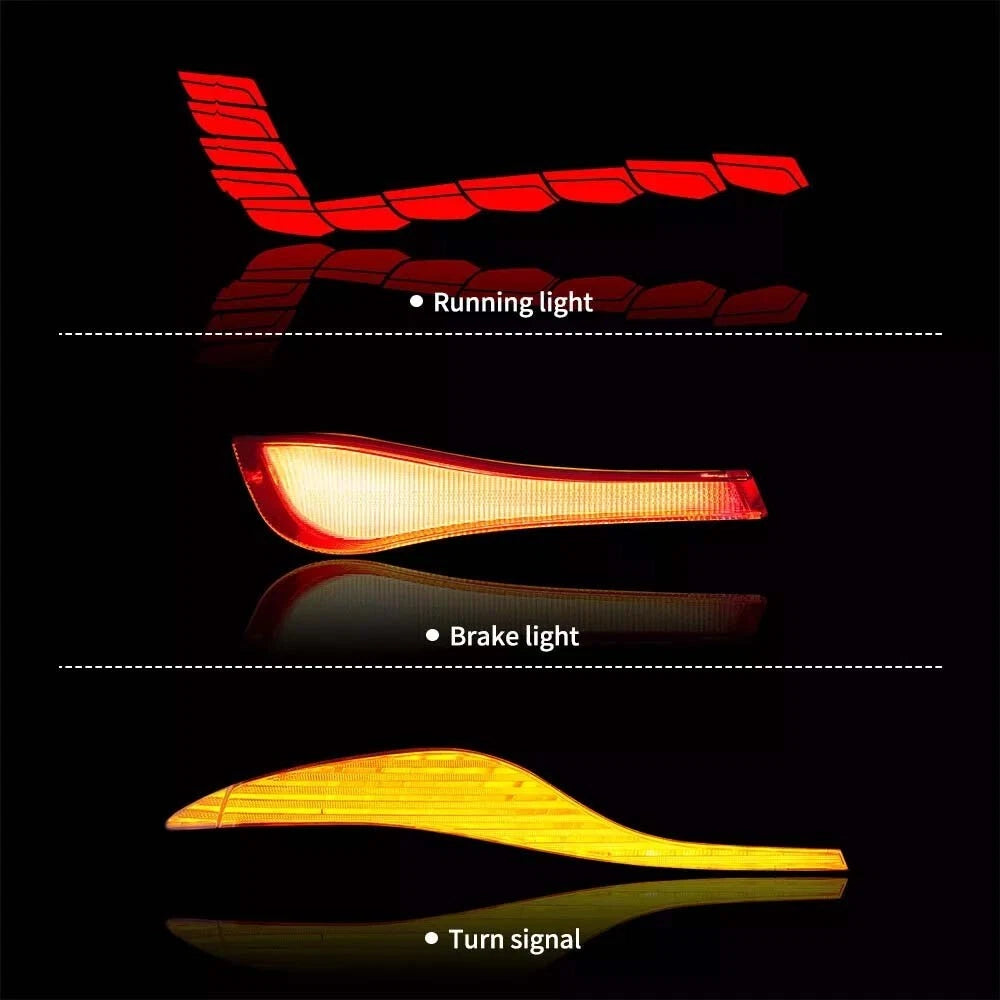 SMOKED OLED TAIL LIGHTS LAMP FOR BMW 2 SERIES 14-20 F22 F23 F87 M2 W/ANIMATION