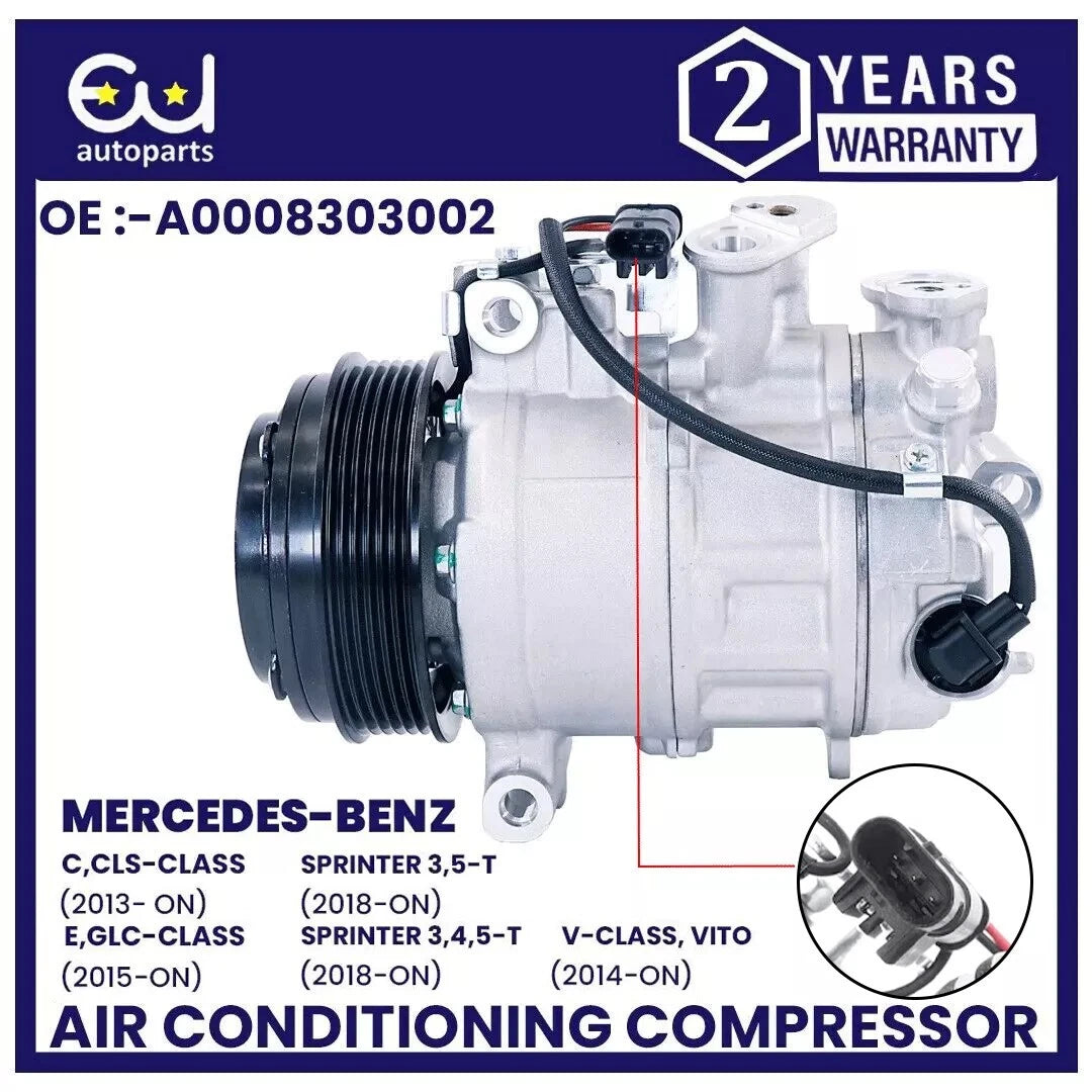 AIR CONDITIONING AC COMPRESSOR FOR MERCEDES W205 W213 X253 C257 GLC C E CLASS