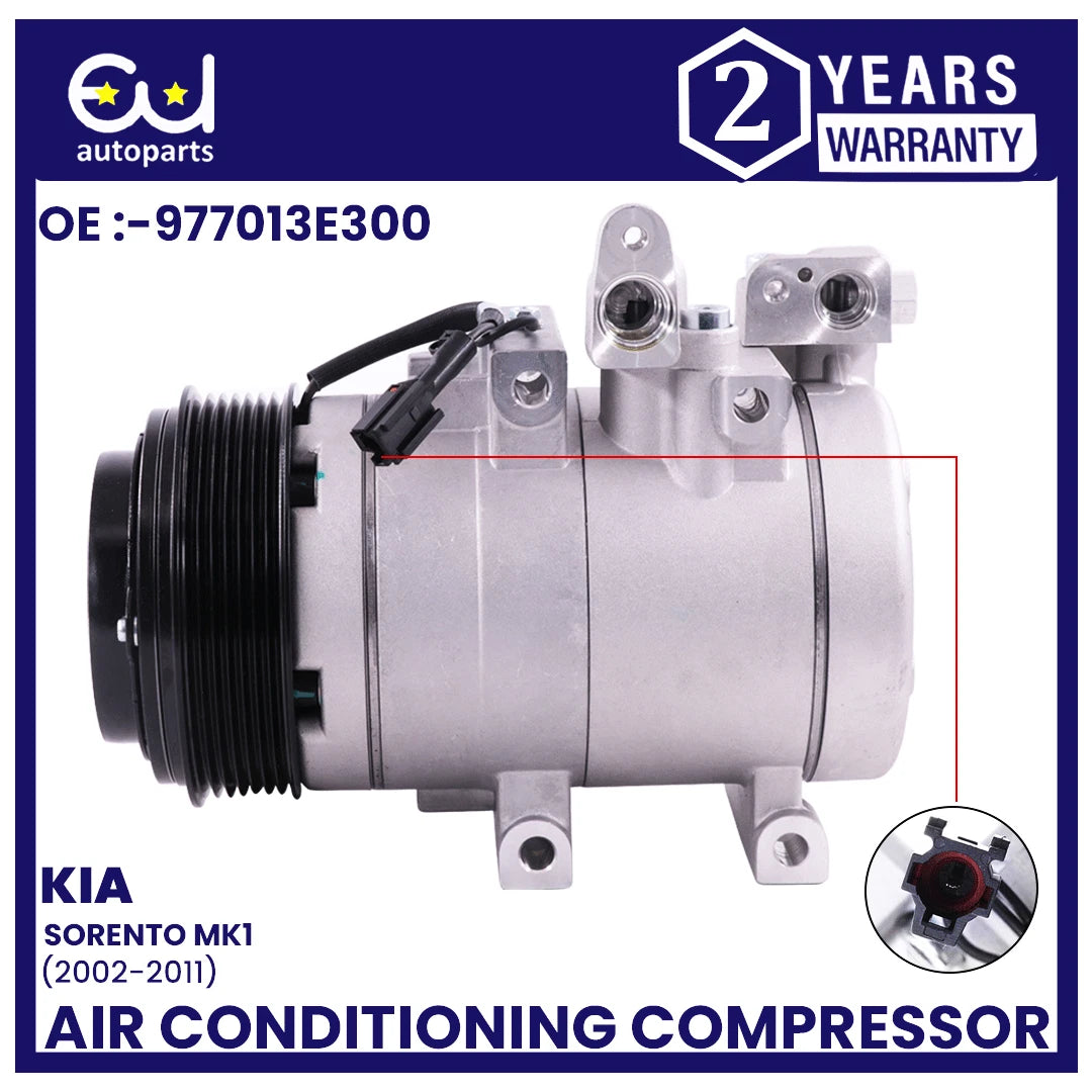 AIR CON AC COMPRESSOR PUMP FOR KIA SORENTO MK1 JC 2002-2011 2.5 CRDi DIESEL