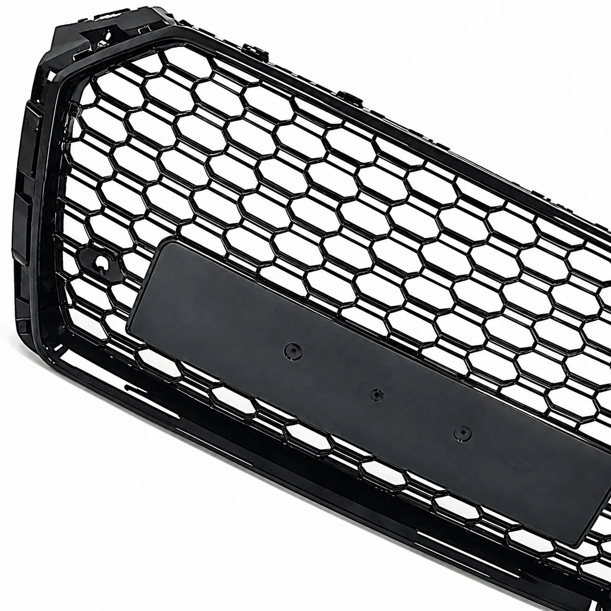 FOR AUDI A4 S4 B9 2015-2019 RS4 STYLE HONEYCOMB FRONT BUMPER GRILLE GRILL BLACK