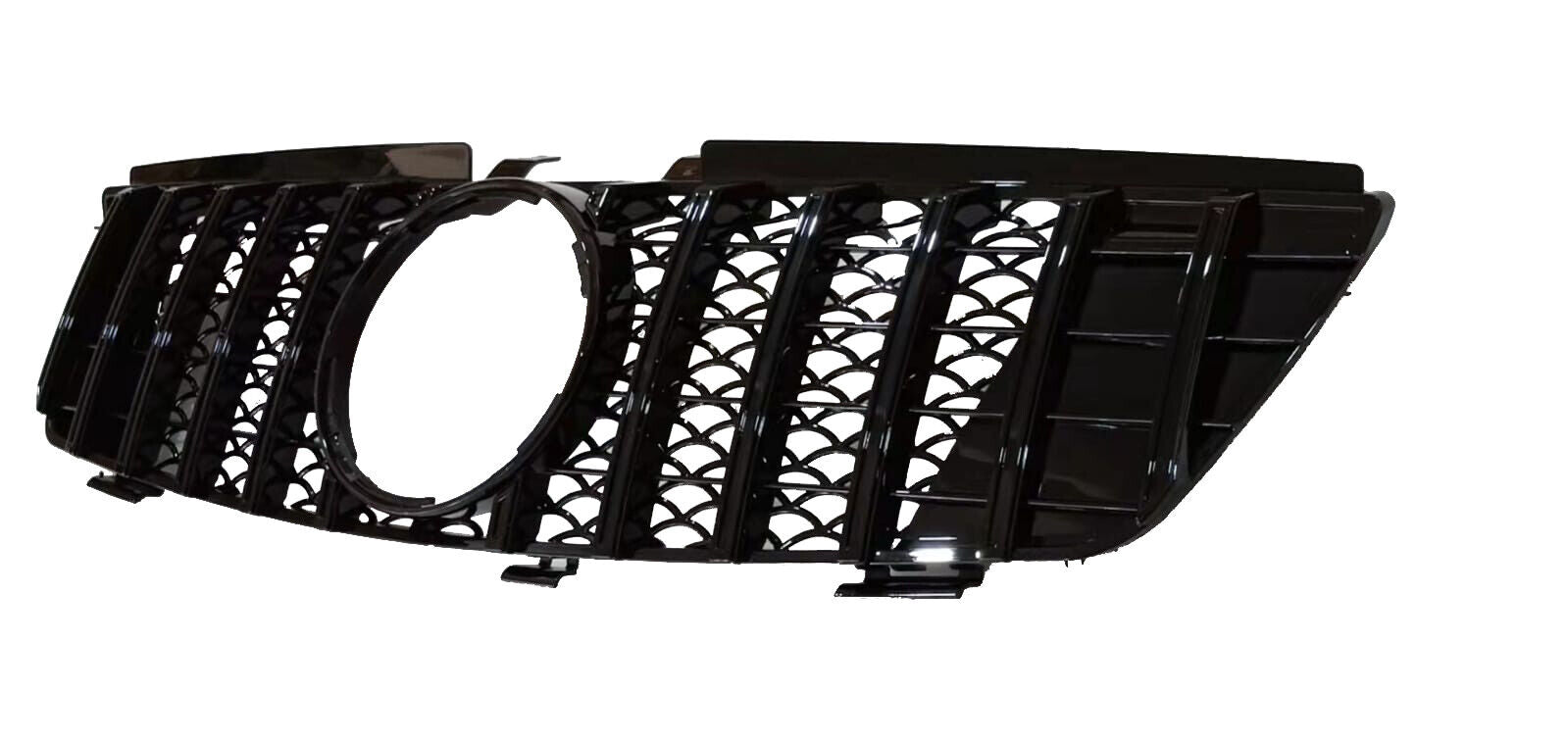 FOR MERCEDES M CLASS ML W164 ML PANAMERICANA GT GRILLE 2005-2008 GLOSS BLACK OEM