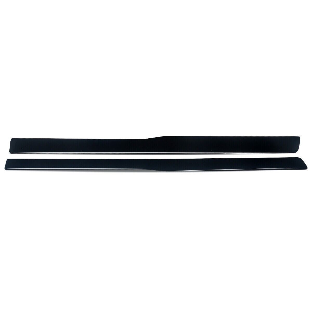 FOR BMW M3 M4 F80 F82 SIDE SKIRTS EXTENSION BLADE LIP GLOSS BLACK FIT 2013-2018