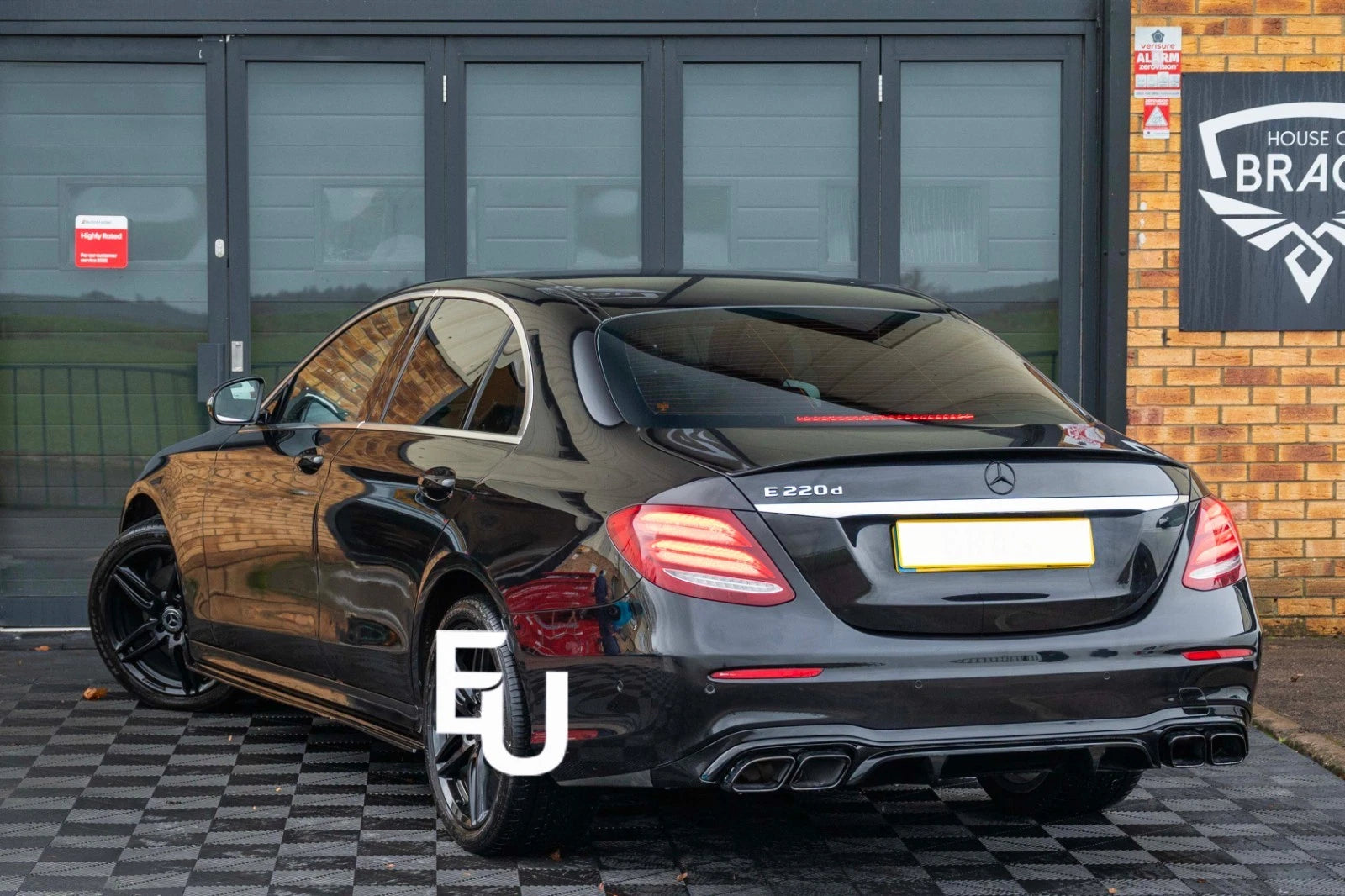 FOR MERCEDES E CLASS W213 SIDE SKIRTS EXTENSIONS GLOSS BLACK 2016-2023