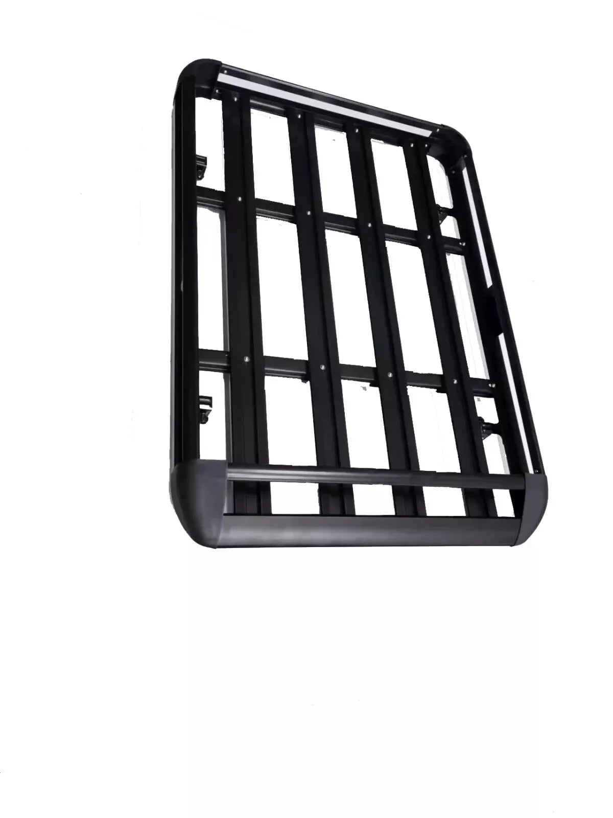 UNIVERSAL ALUMINIUM ROOF RACK BASKET TRAY LUGGAGE CARGO CARRIER BLACK 127 X100CM