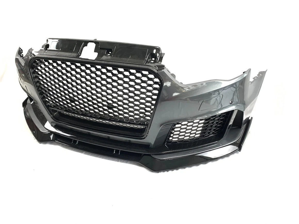 RS3 STYLE FRONT BUMPER CONVERSION KIT FOR AUDI A3 S3 8V 2012-16 SEDAN W/SPLITTER