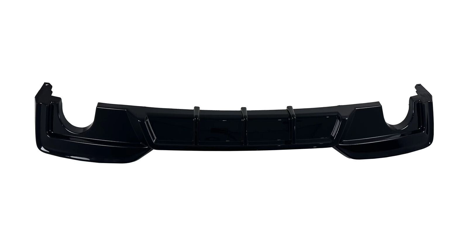 FOR BMW F06 F12 F13 M-SPORT REAR BUMPER DIFFUSER LIP SPOILER GLOSS BLK 2012-2018