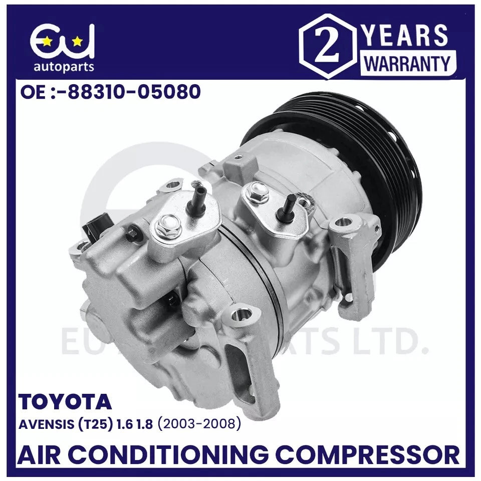 AIR CON A/C COMPRESSOR FOR TOYOTA AVENSIS T25 2003-2008 1.6 1.8 8831005080
