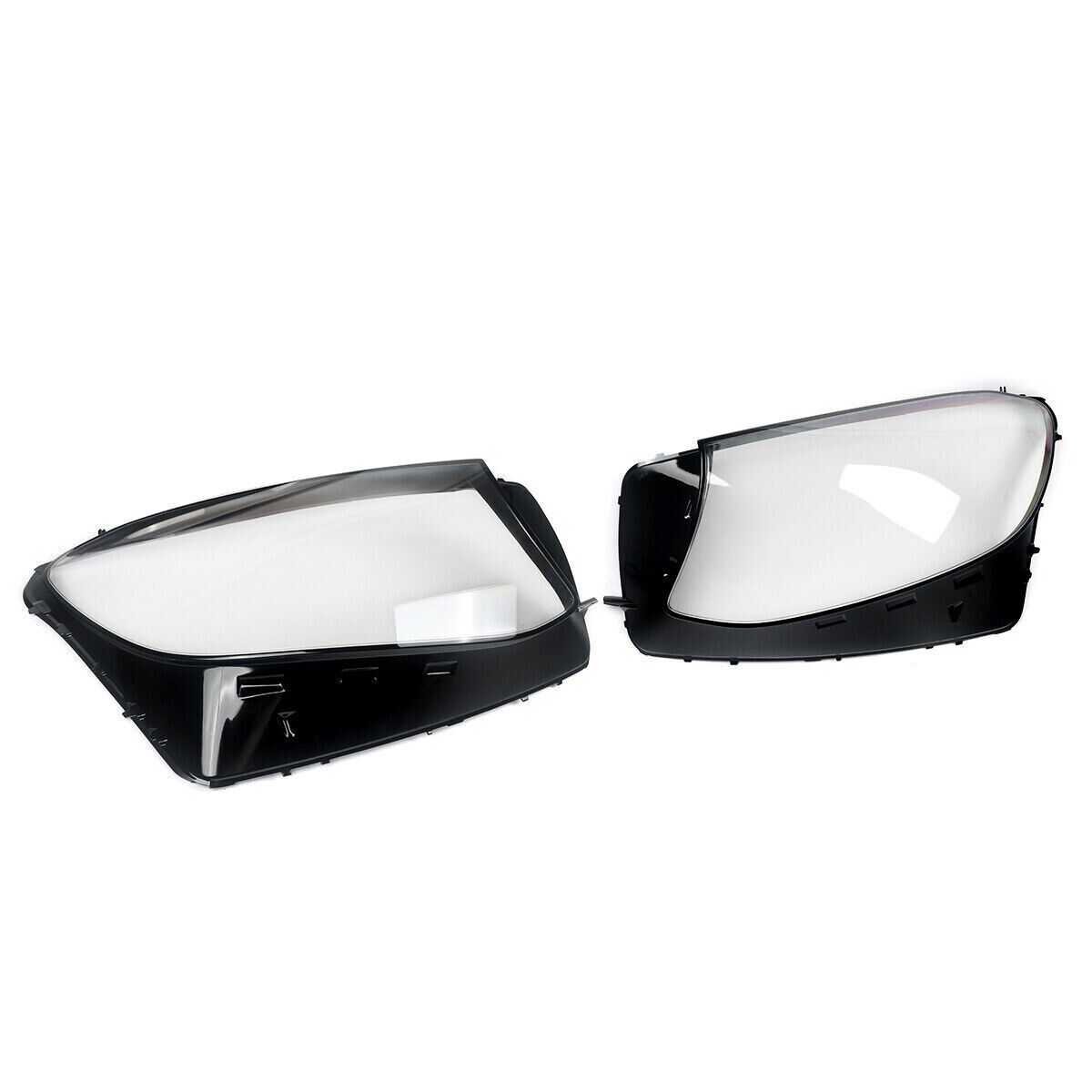 FOR MERCEDES BENZ GLC X253/C253 2015-19 HEADLIGHT GLASS LENS COVER L+R PAIR NEW