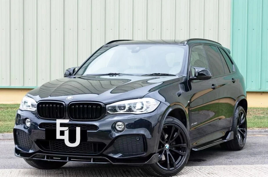 FOR BMW X5 F15 X6 F16 M SPORT SIDE SKIRTS EXTENSION BLADES LIP GLOSS BLACK 13-18