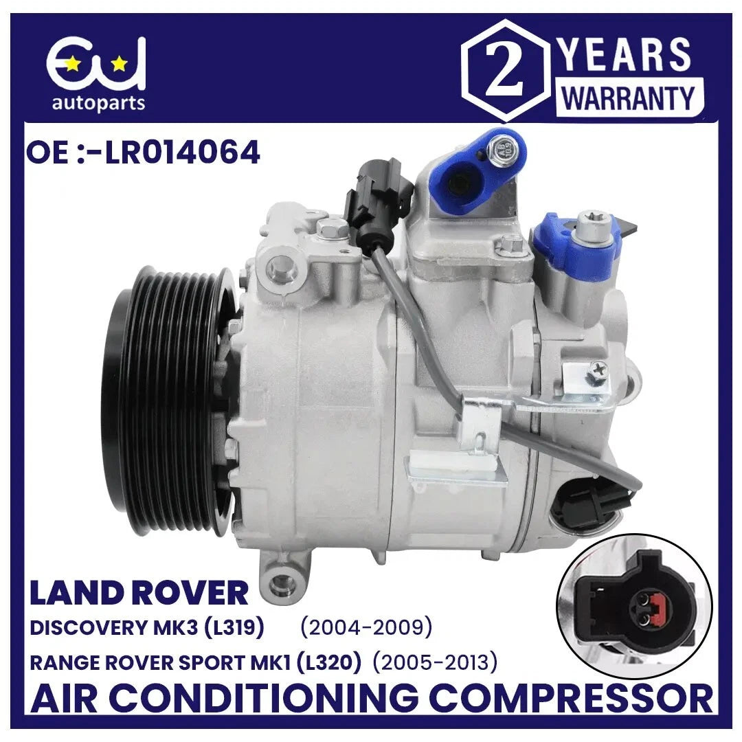 AIR CON AC COMPRESSOR FOR LAND RANGE ROVER SPORT L320 DISCOVERY 3 L319 MK3 2.7D