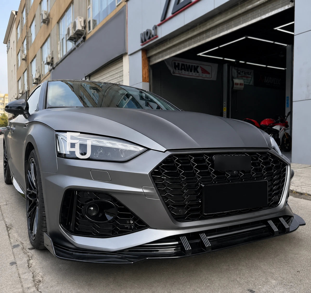 RS5 STYLE HONEYCOMB GRILLE FOR AUDI A5 S5 B9.5 COUPE CABRIO SPORTBACK 2020+