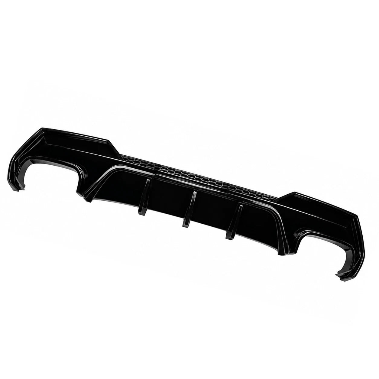 FOR BMW 4 SERIES G22 G23 REAR BUMPER DIFFUSER LIP EXHAUST GLOSS BLACK 2020+
