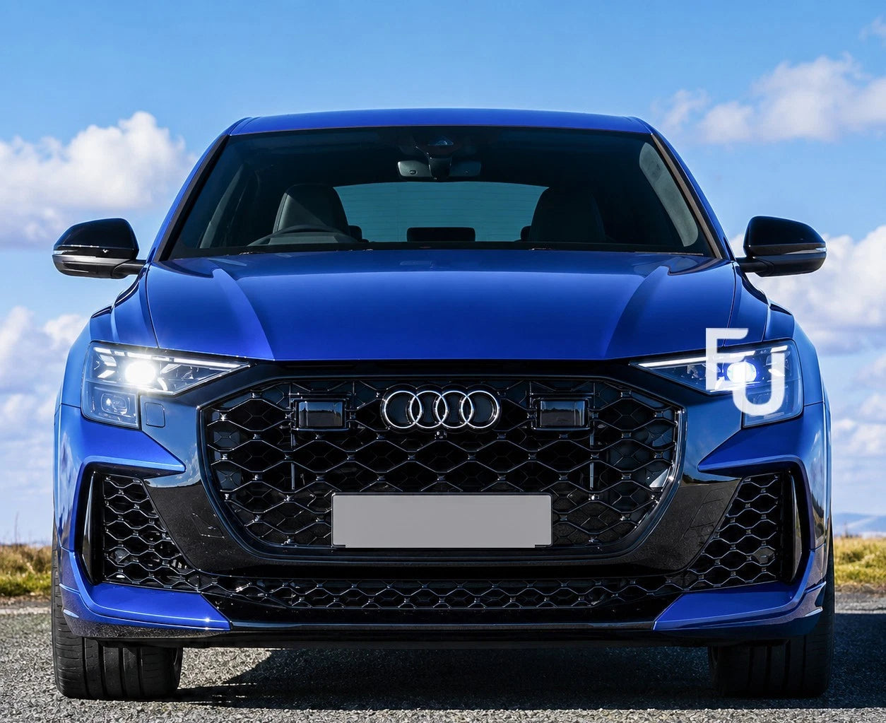 LCI 2024+ RSQ8 CONVERSION FRONT REAR BUMPER DIFFUSER BODYKIT FOR AUDI Q8 2019-23