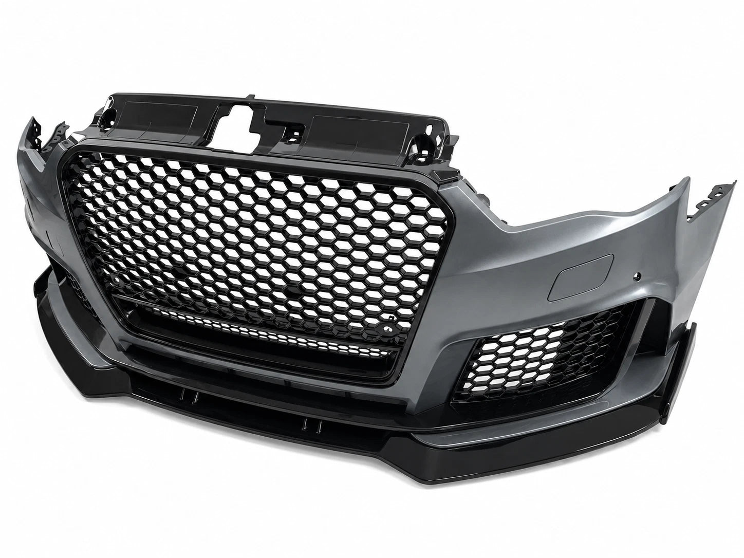 RS3 STYLE FRONT BUMPER CONVERSION KIT FOR AUDI A3 S3 8V 2012-16 SEDAN W/SPLITTER