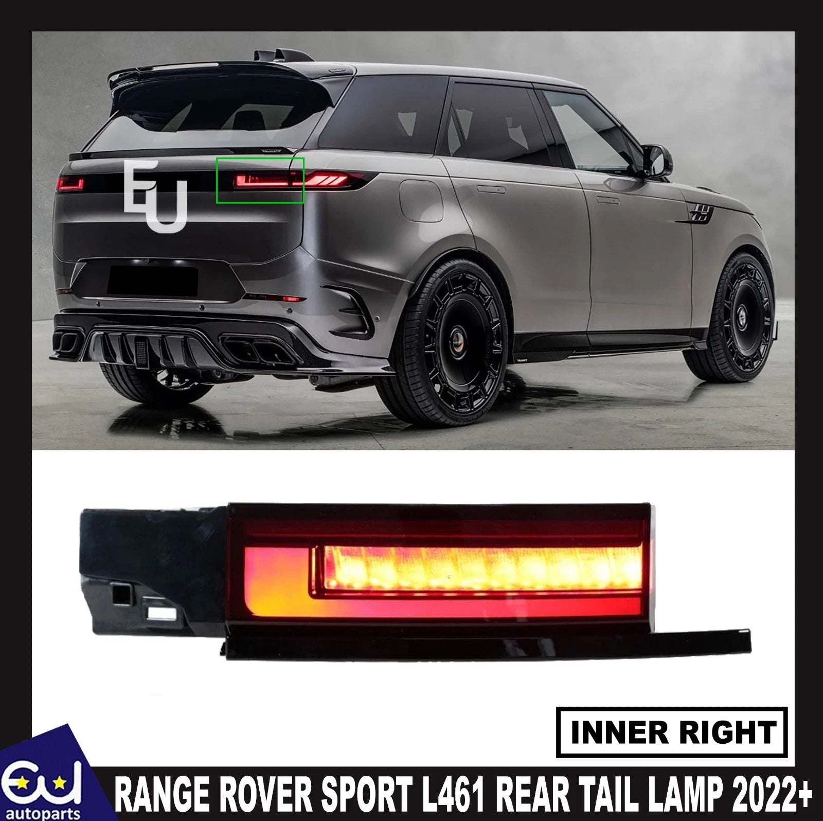 RIGHT DRIVER INNER SIDE REAR TAIL LIGHT LAMP FOR RANGE ROVER SPORT L461 22+