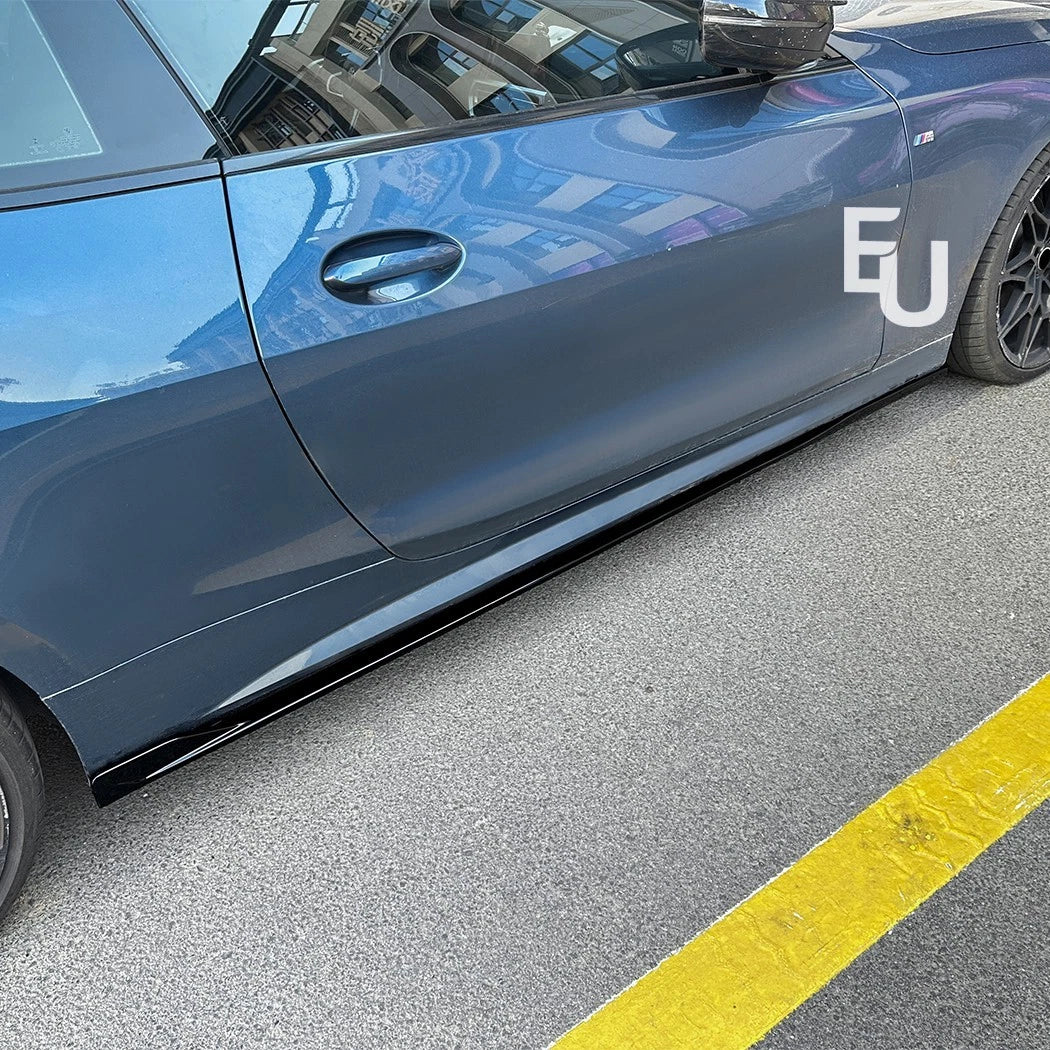 FOR BMW 4 SERIES G22 G23 M SPORT SIDE SKIRTS EXTENTIOhttps://i.ebayimg.com/images/g/0EUAAeSwcXdqbFKD/s-l1600.webpN BLADE GLOSS BLACK 2020+