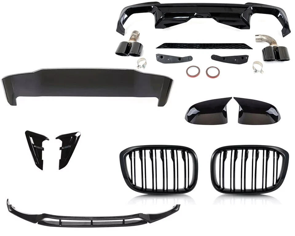 BODYKIT BODY KIT FOR BMW X3 G01 X3M FRONT SPLITTER DIFFUSER GRILLE 2018+