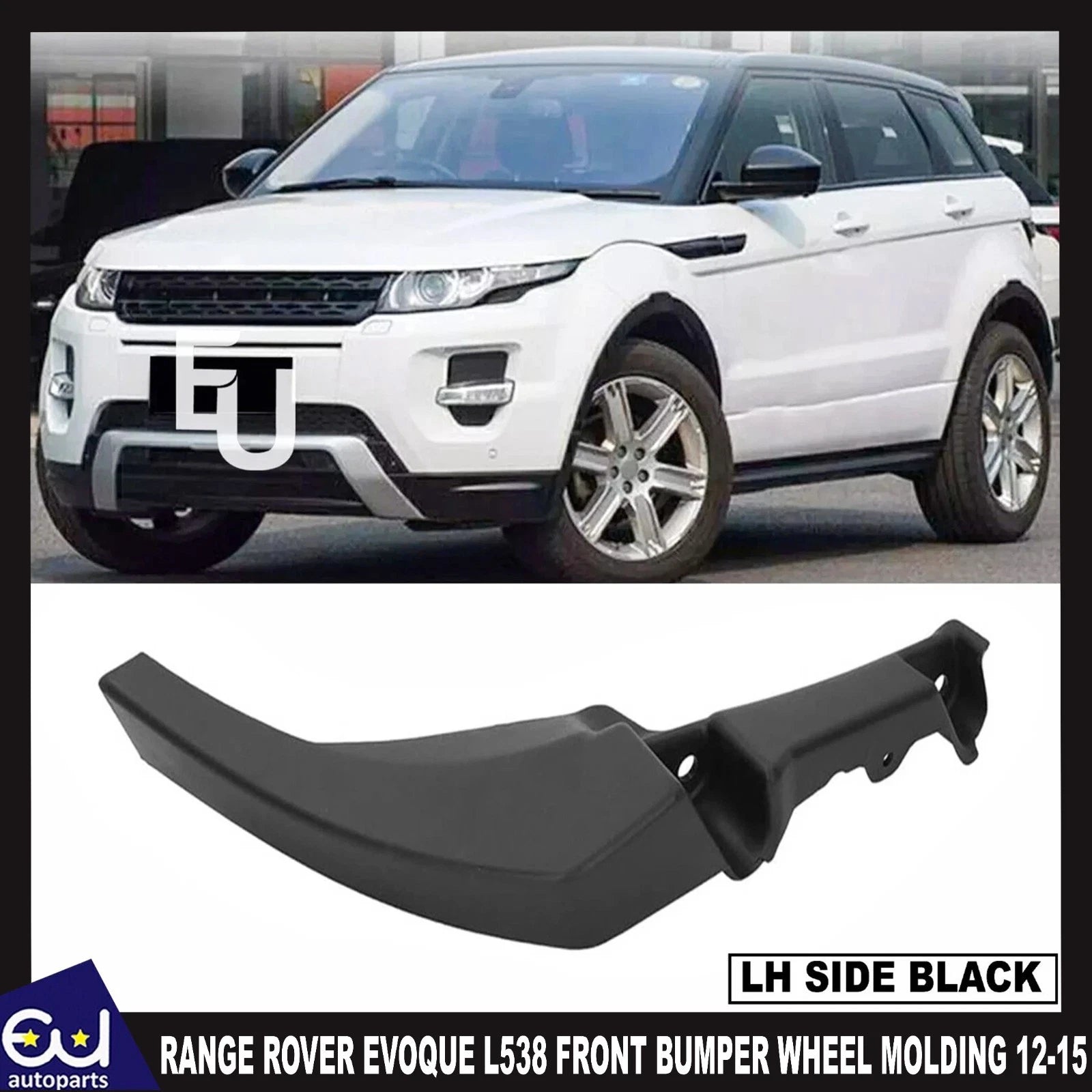 FRONT LEFT BUMPER WHEEL MOLDING EXTENSION FOR RANGE ROVER EVOQUE L538 2012-2015