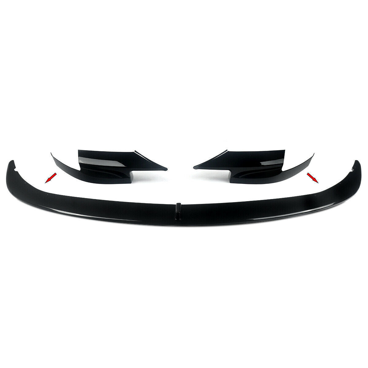 FOR BMW F10 M5 FRONT BUMPER SPLITTER LIP SPOILER GLOSS BLACK 2010-2016