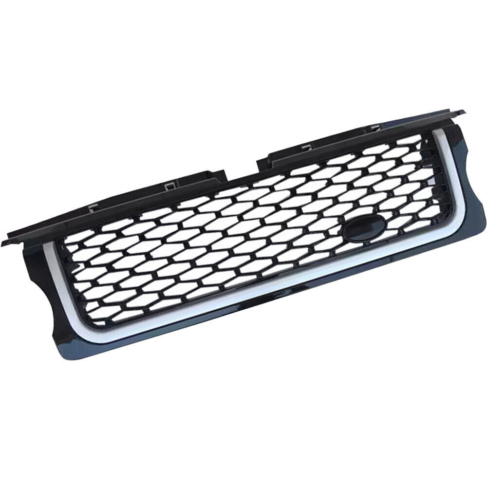 SILVER BLACK FRONT GRILLE SIDE VENTS FIT RANGE ROVER SPORT AUTOBIOGRAPHY 2005-09