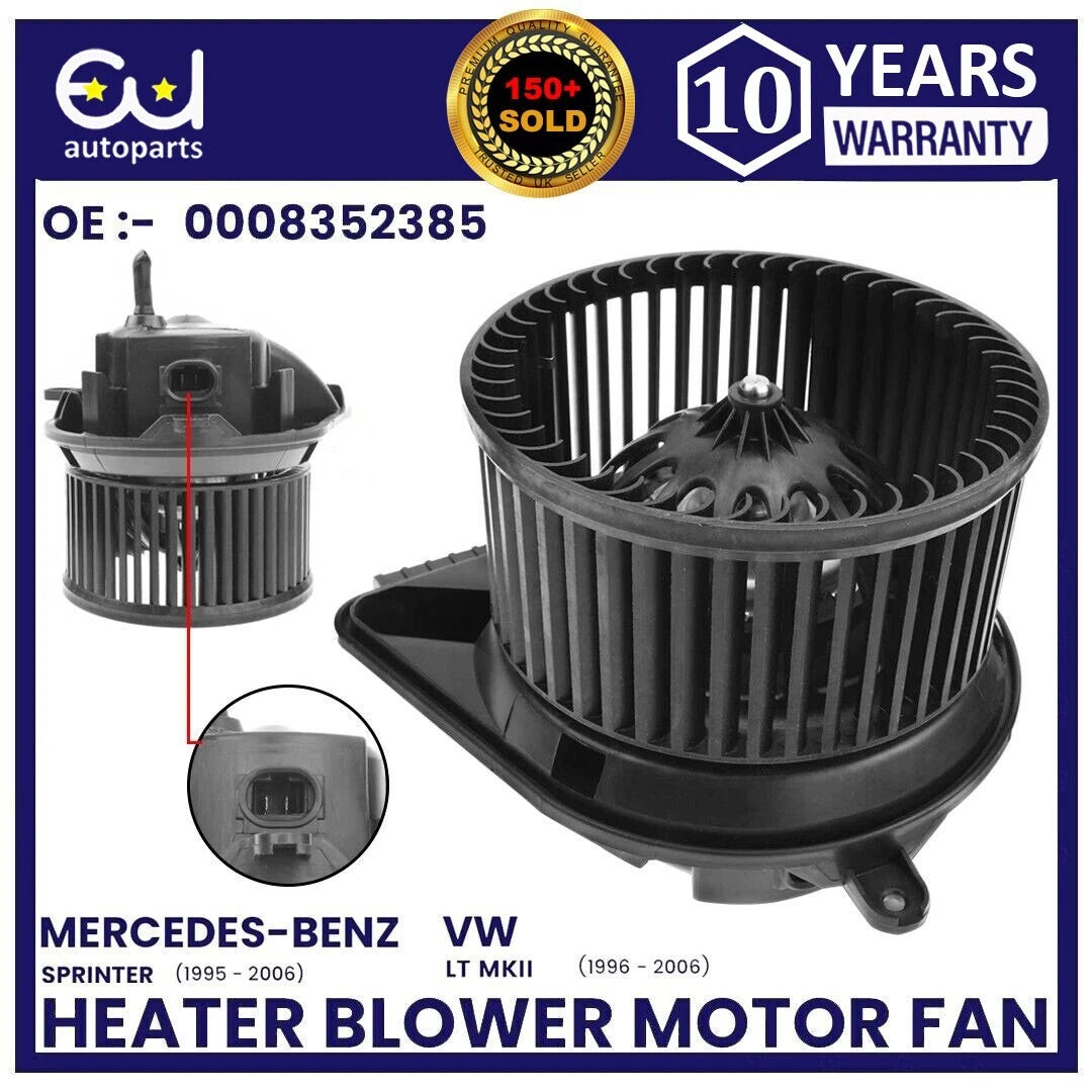 HEATER BLOWER MOTOR FAN FOR MERCEDES-BENZ SPRINTER 2T 3T 4T VW LT MK2 1995-2006