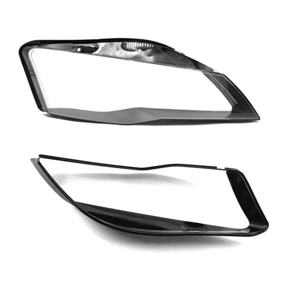 FOR AUDI R8 LEFT RIGHT SIDE PAIR FRONT HEADLIGHT HEADLAMP LENS COVER 2007-2015