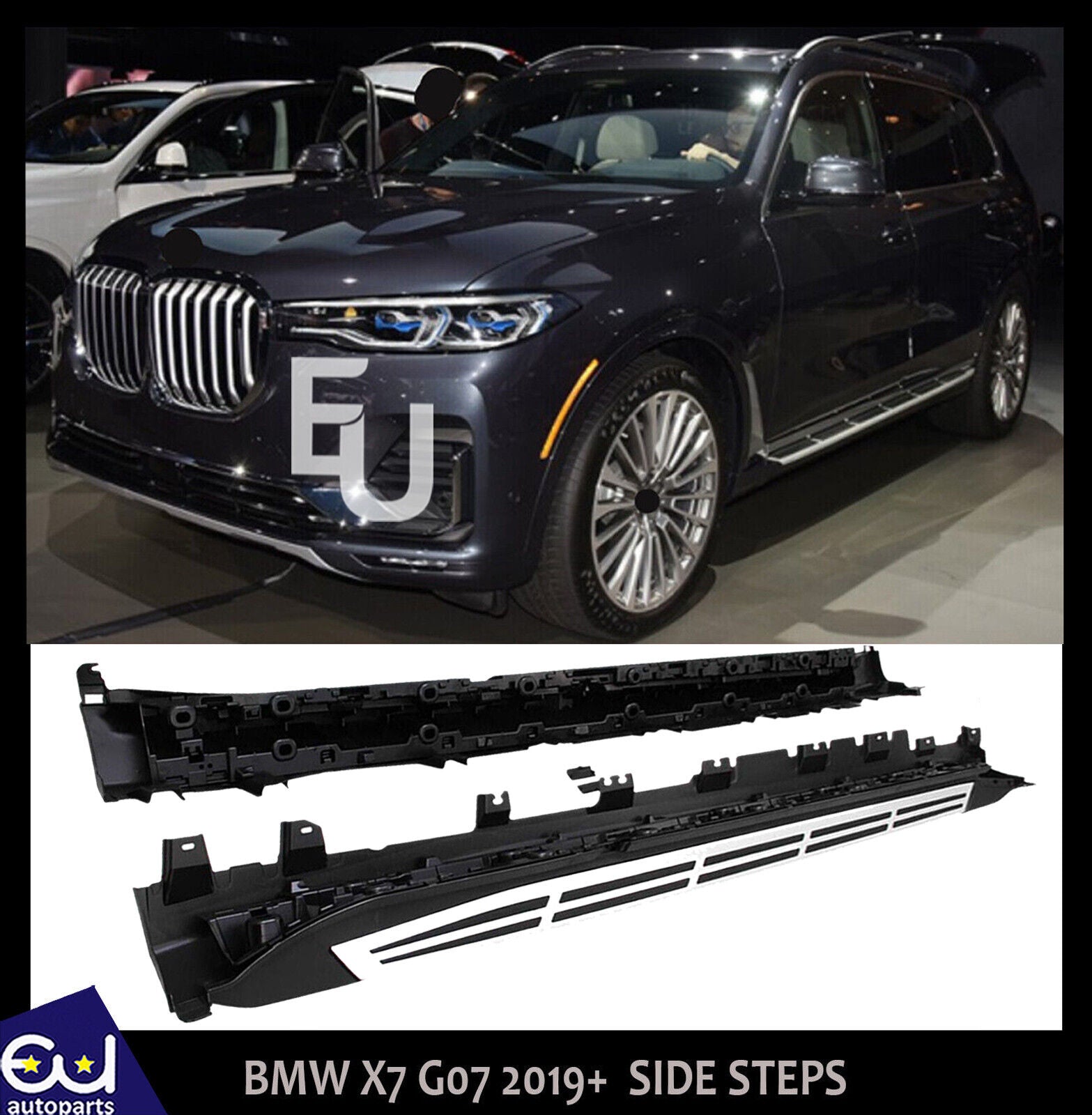 FOR BMW X7 G07 2019+ OEM STYLE ALUMINUM RUNNING BOARD SIDE STEP BAR FOOT BOARDS