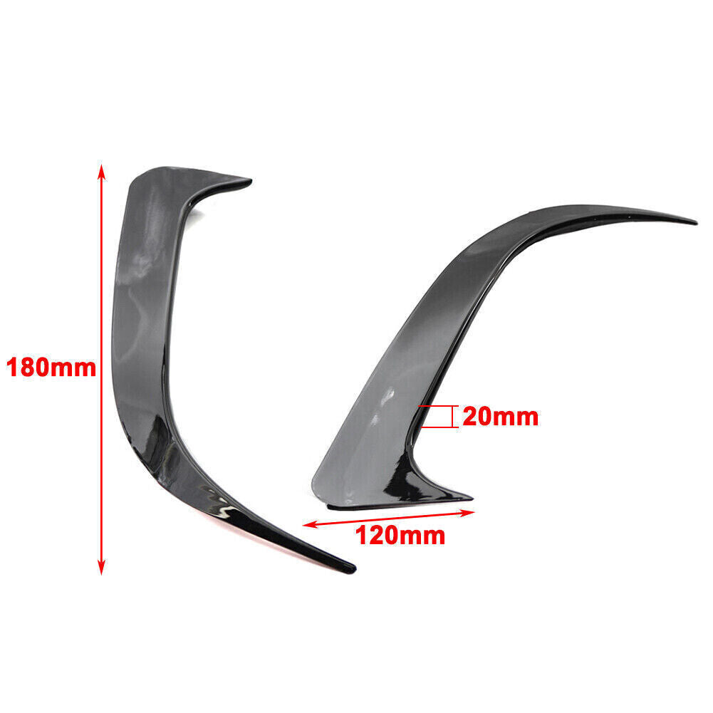 FOR MERCEDES CLA W117  REAR BUMPER SPOILER AIR VENT COVER GLOSS BLACK