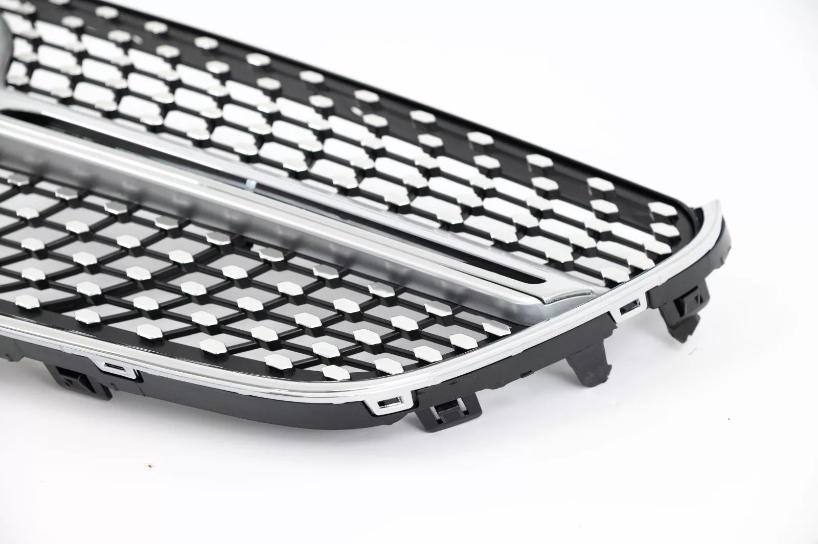FOR MERCEDES VITO W447 BLACK CHROME DIAMOND STYLE SILVER GRILL GRILLE 2015-2019
