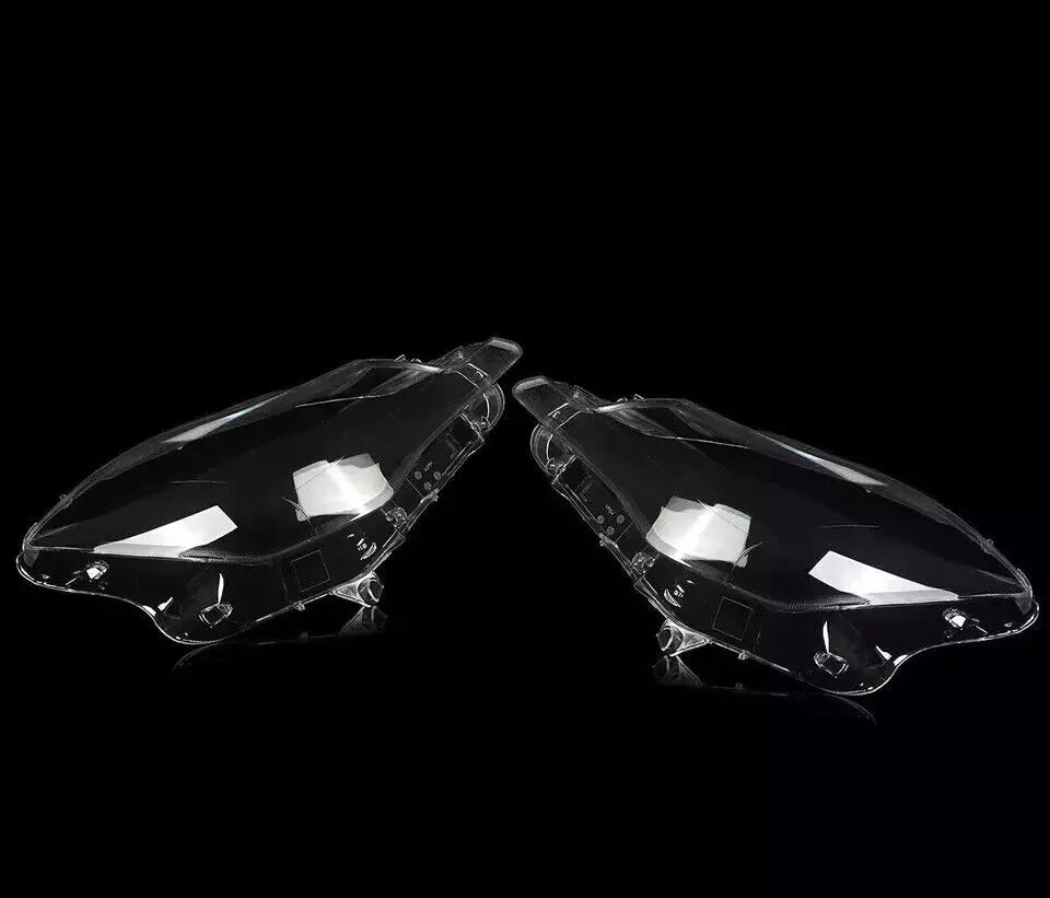 PAIR FOR MASERATI QUATTROPORTE MK6 M156 HEADLAMP HEADLIGHT LENS COVER 2013-2015