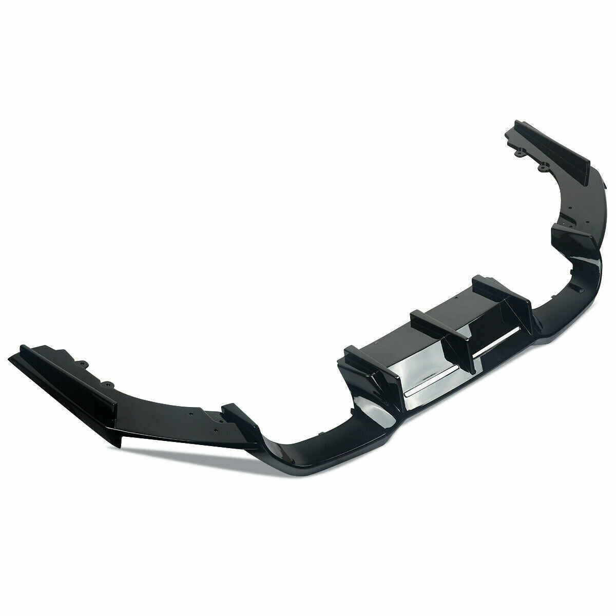 FOR BMW M2 F87 GLOSS BLACK REAR DIFFUSER SPLITTER VALANCE 3PC MTC STYLE 2015+