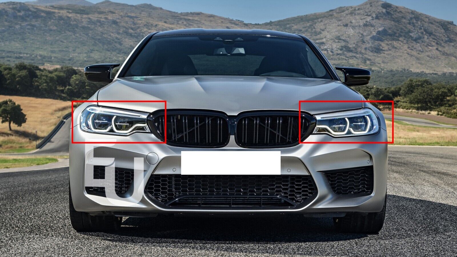 L+R HEADLIGHT LENS COVER HEADLAMP SHELL FOR BMW G30 G31 G38 5 SERIES 2016-2019