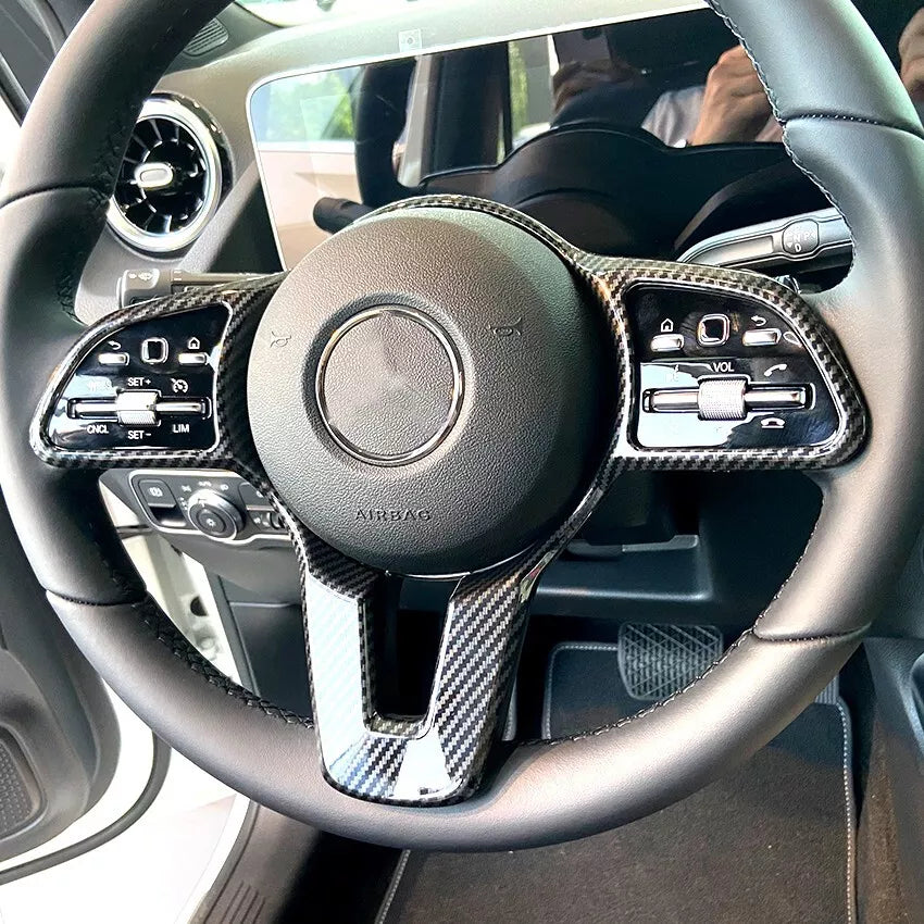 STEERING WHEEL FRAME TRIM COVER FOR MERCEDES A C CLASS W213 W177 W205 W463 C257