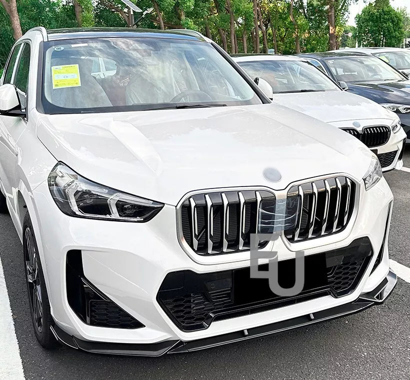 FOR BMW X1 U11 M SPORT FRONT BUMPER SPLITTER LIP SPOILER GLOSS BLACK 2023+